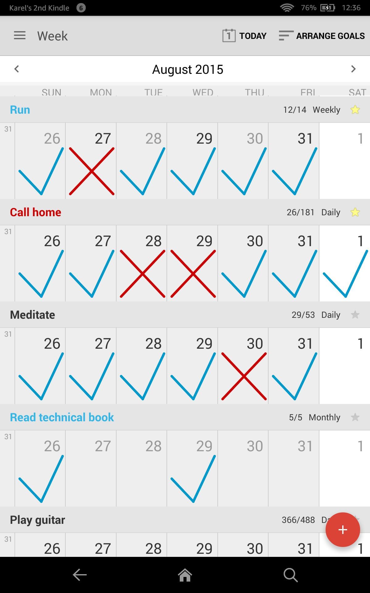 Goal Tracker - Habit Calendar