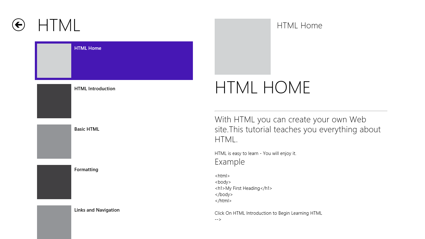 This app makes HTML  easy to Understand for beginners.