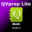 QVprep Lite Math Grade 3 Practice Tests with Video Hints