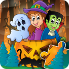 Halloween Puzzles for kids - fun & happy jigsaw game for preschool toddlers, boys and girls