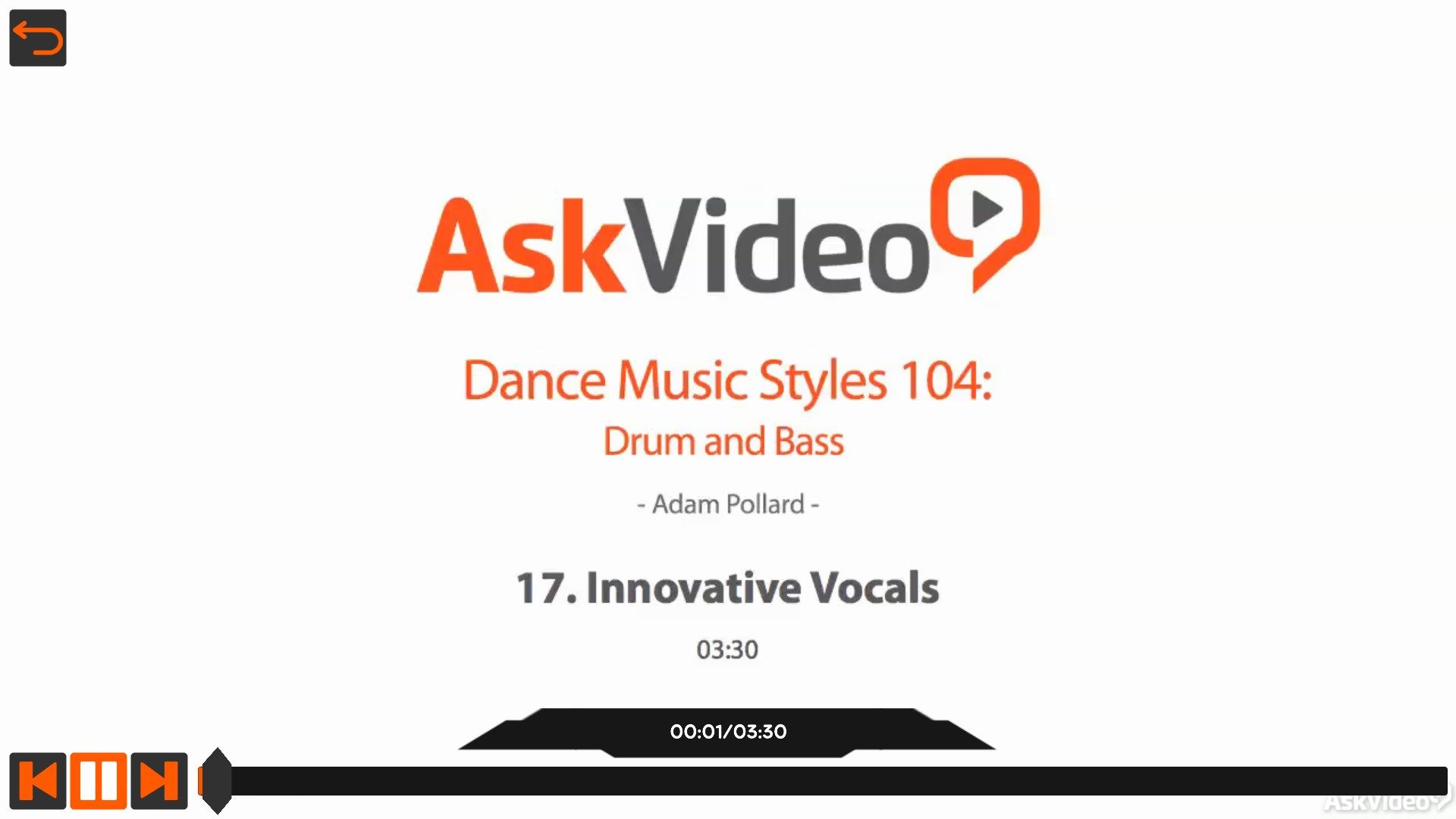 Drum & Bass Music Course By Ask.Video