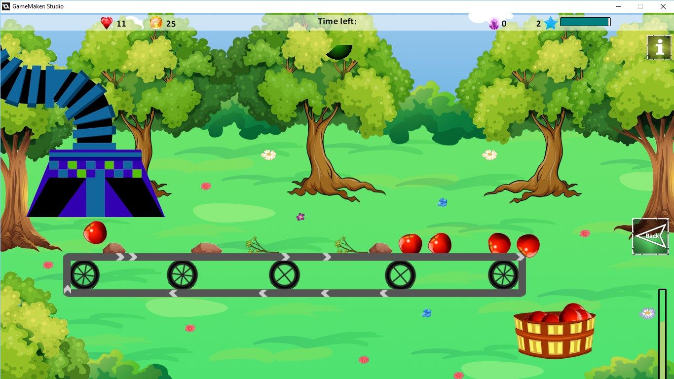 Collect apples, tap to remove debris, and to have only juicy apples in the basket.
Tip: basket with no debris will give you extra bonus at the end of game!