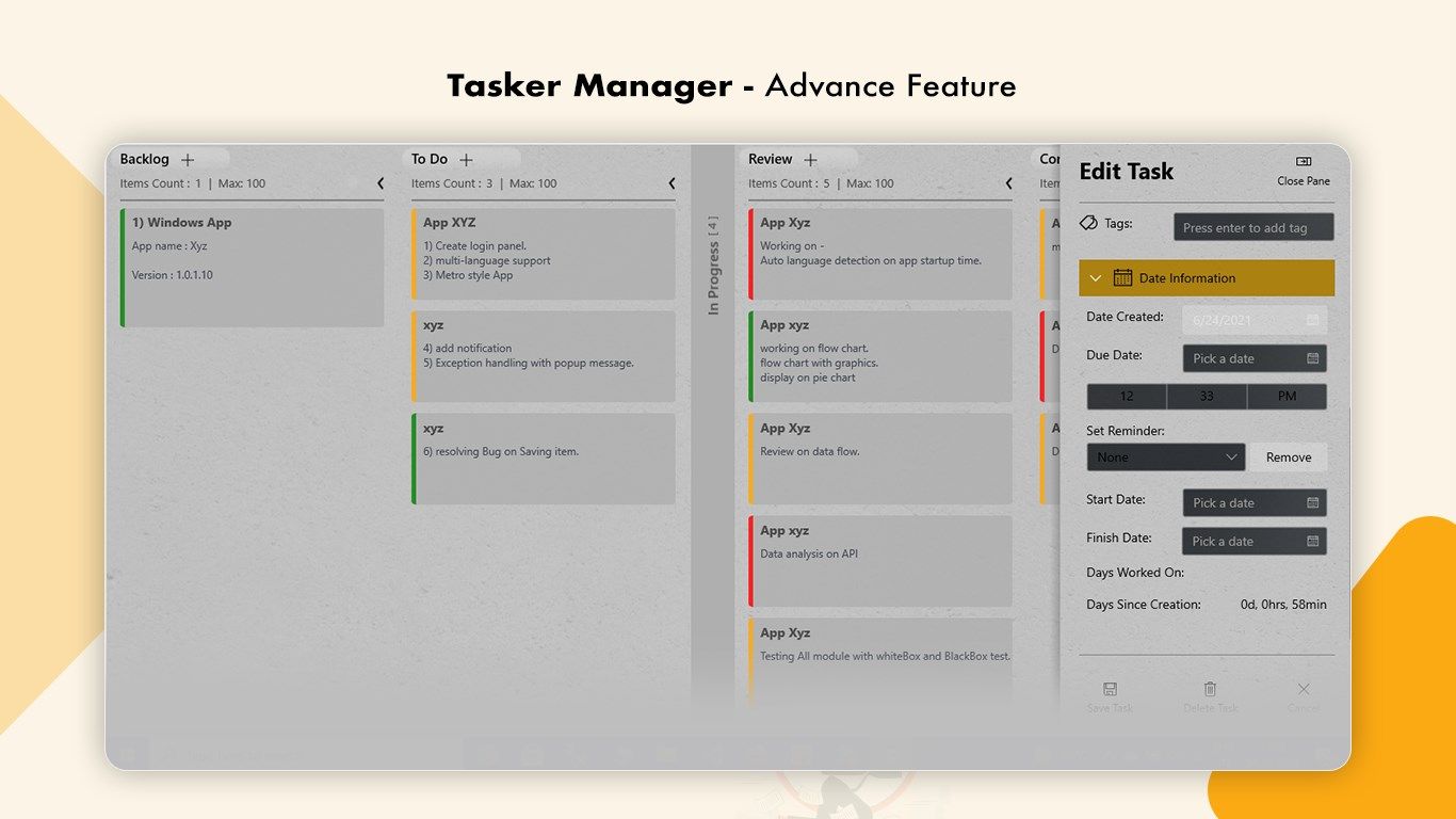 Tasker - Notepad Notes Organizer and Work Tracker