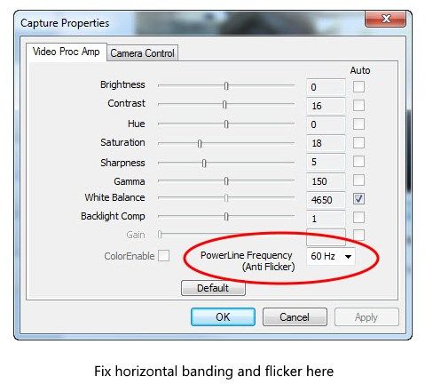Fix flicker and horizonal banding in electric light