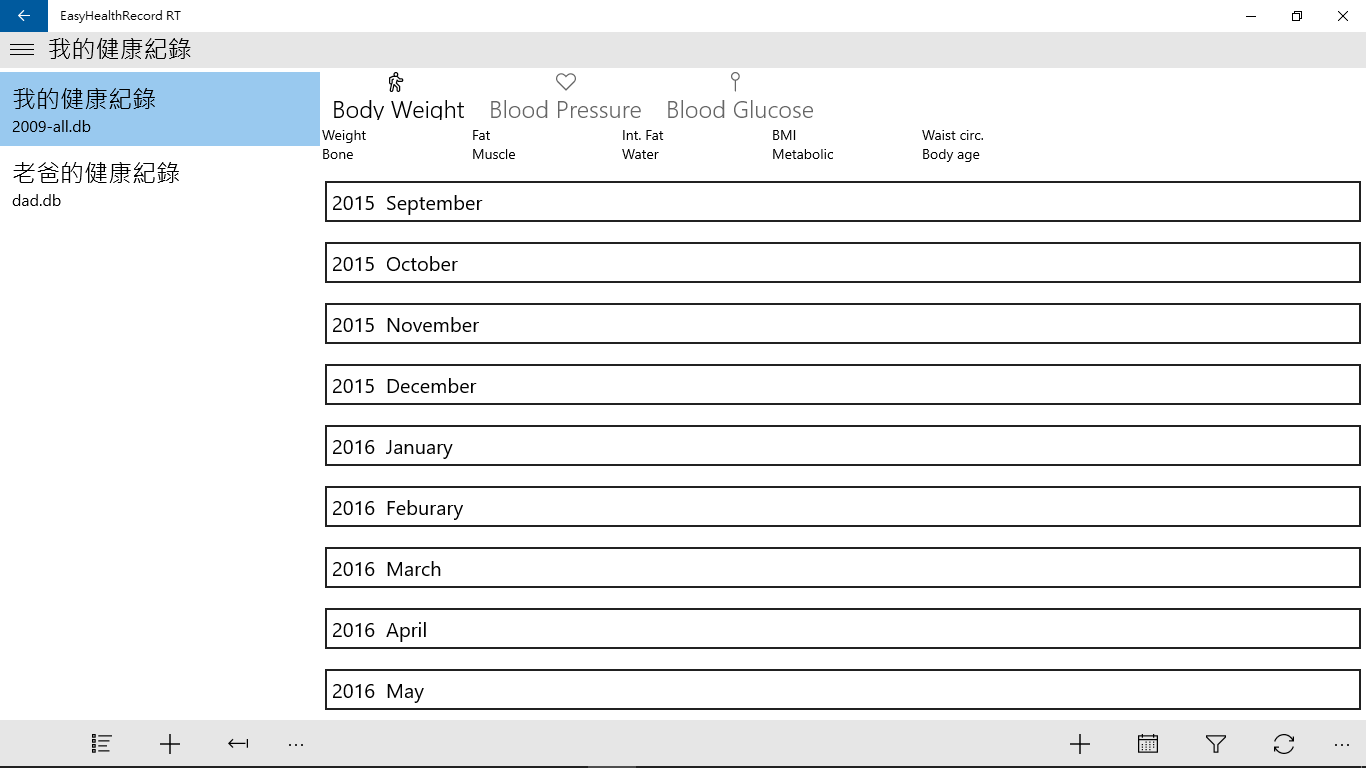 Provide group view to move quickly to each month's data