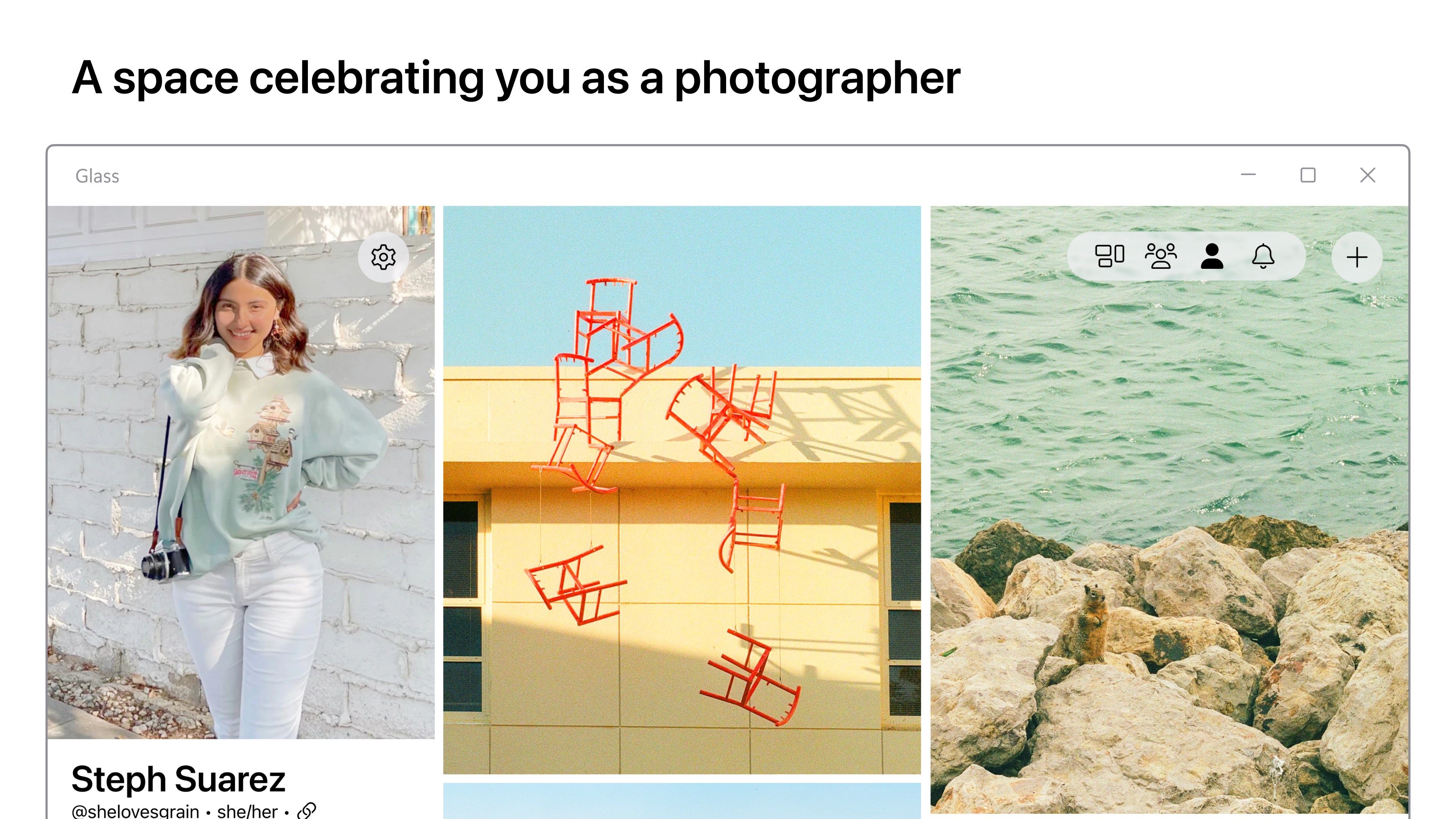 A space celebrating you as a photographer