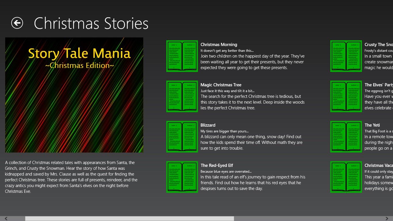 The Christmas Story collection includes holiday themed stories.