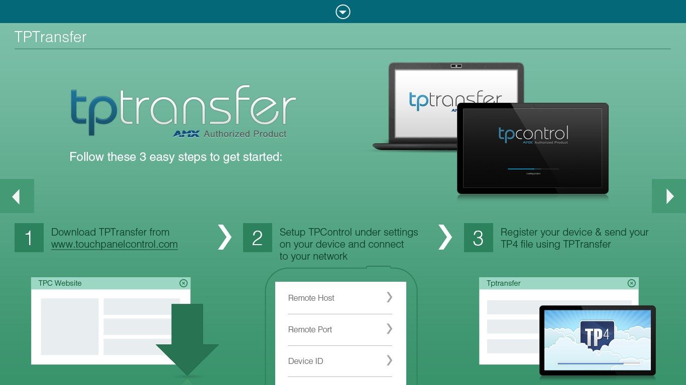 Local TP4 file transfer options for UI update