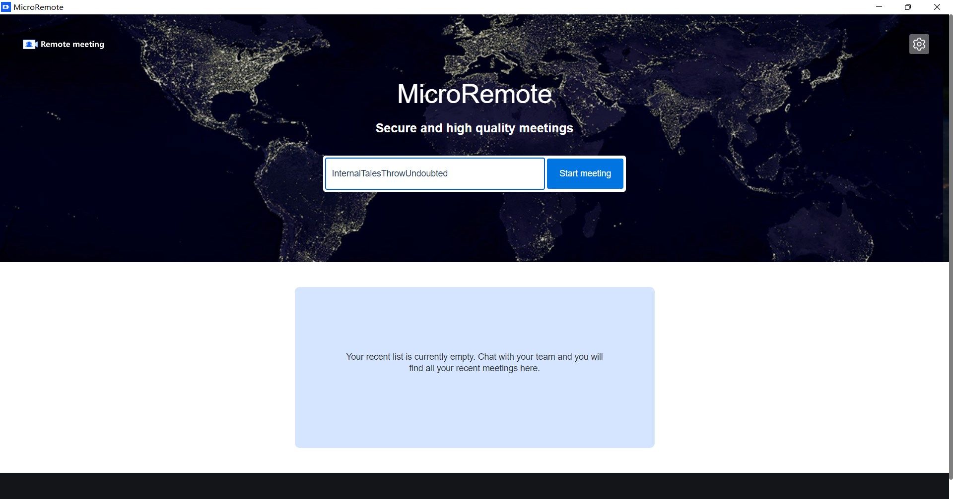 Micro Remote meeting