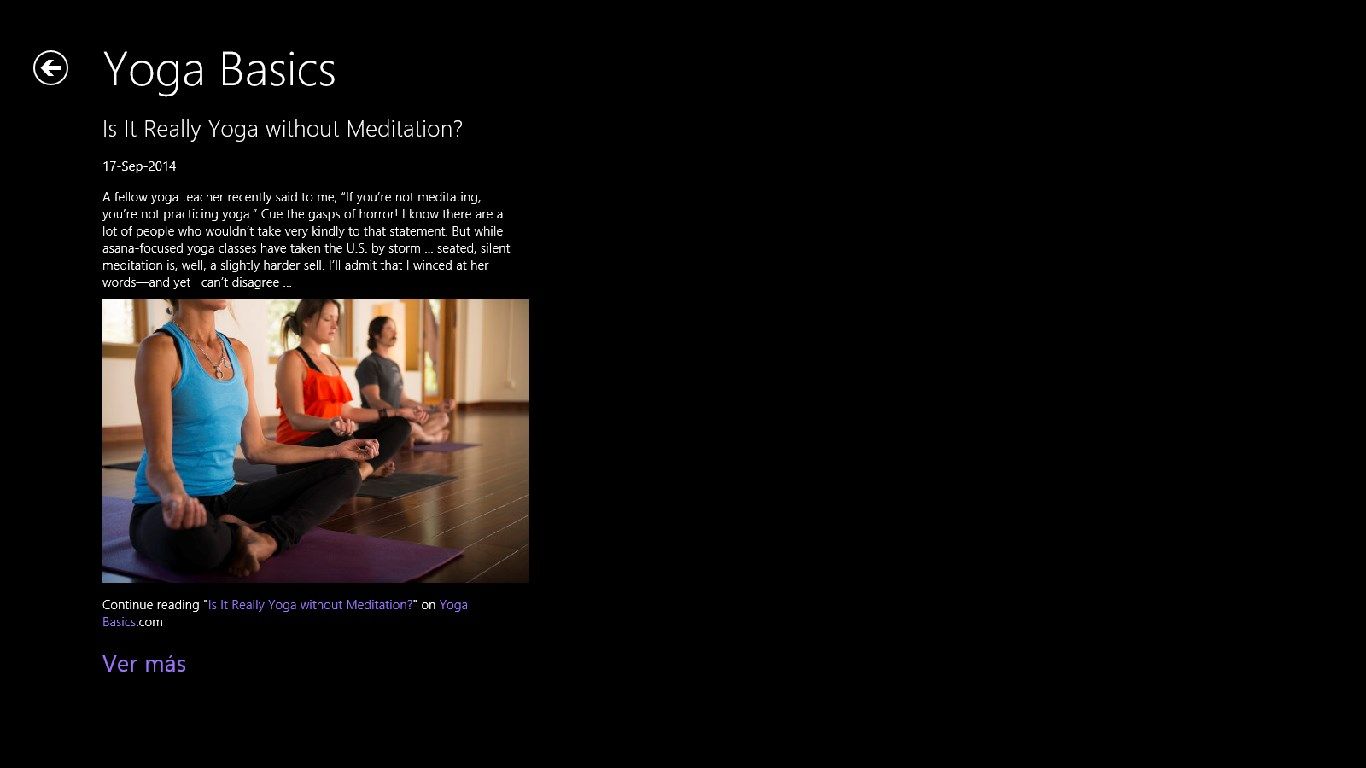 Yoga and Meditation.