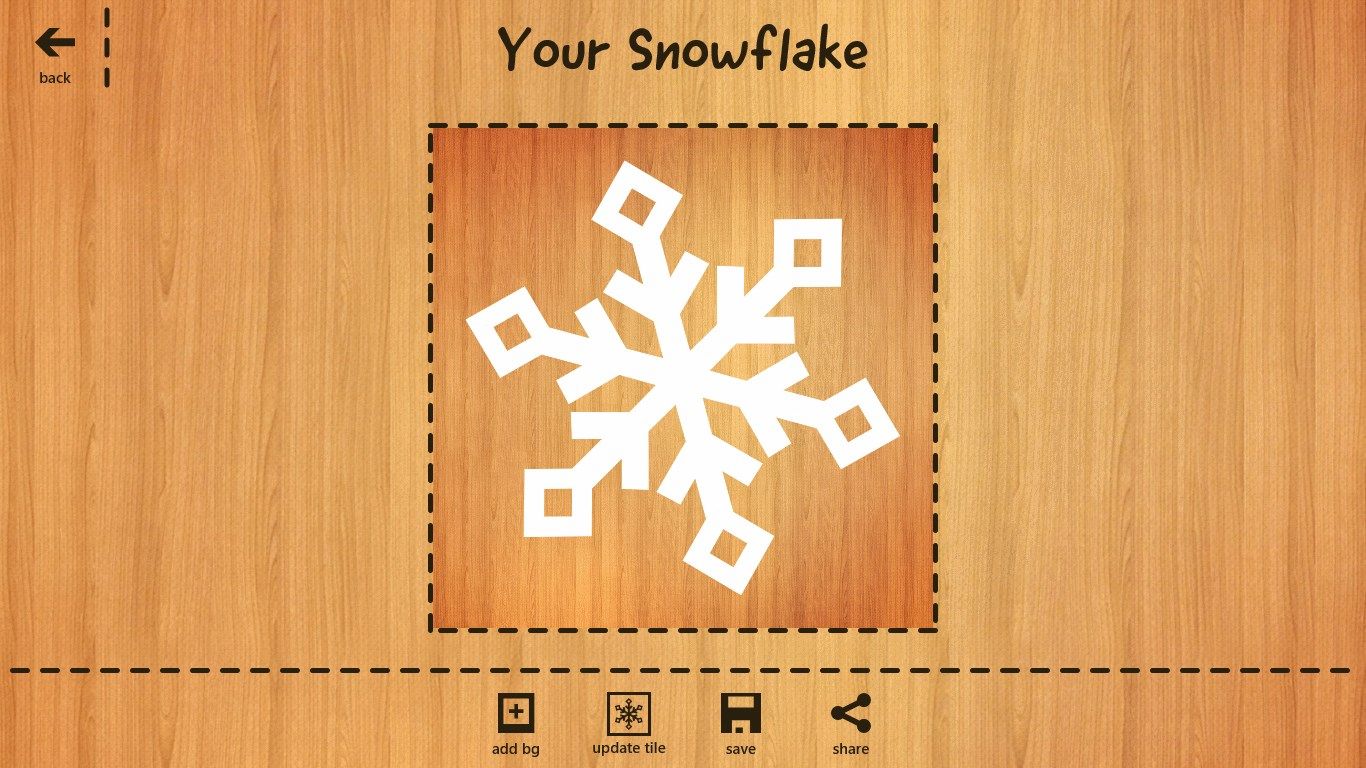 Open the Folded paper to get the Snowflake