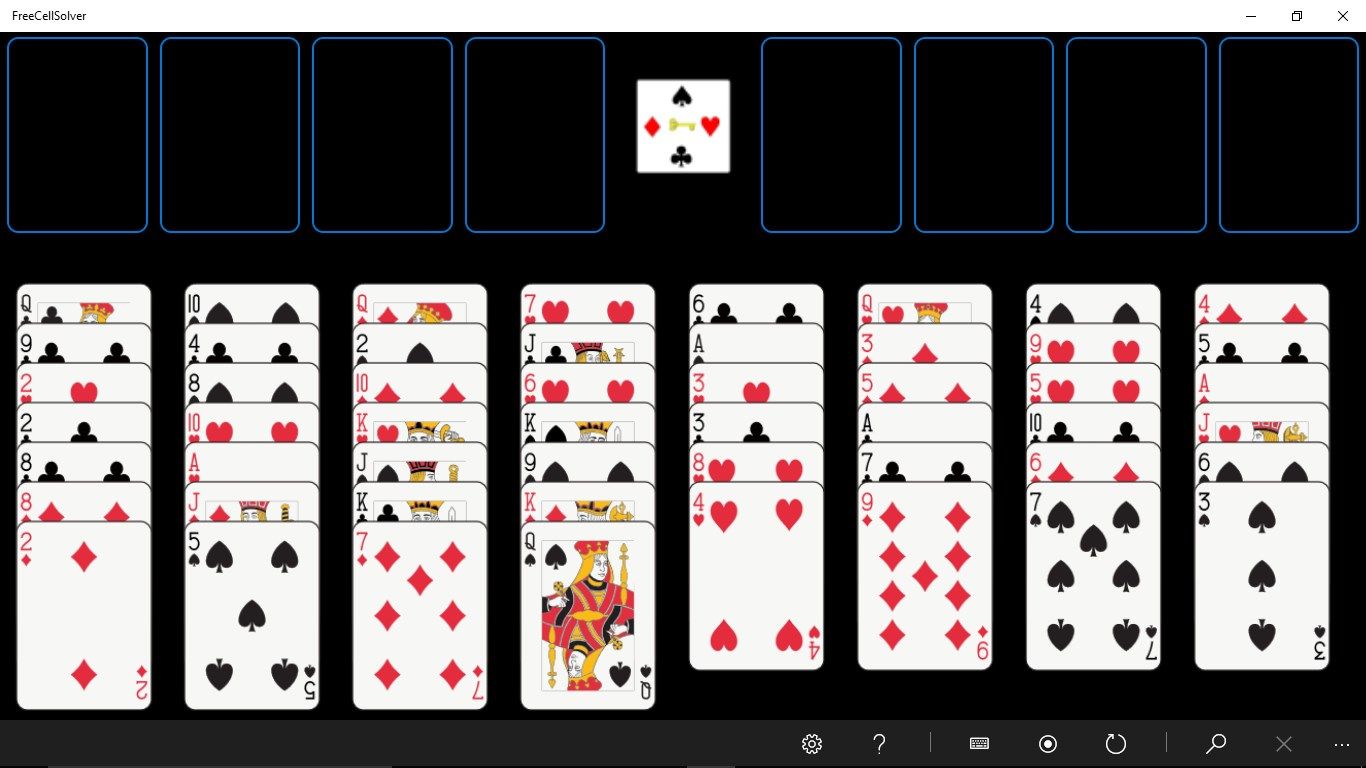 Start with any FreeCell game number and/or move the cards around to match your game in progress.