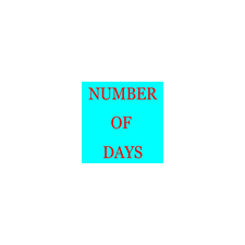 NUMBER OF DAYS BETWEEN TWO DATES