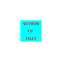 NUMBER OF DAYS BETWEEN TWO DATES