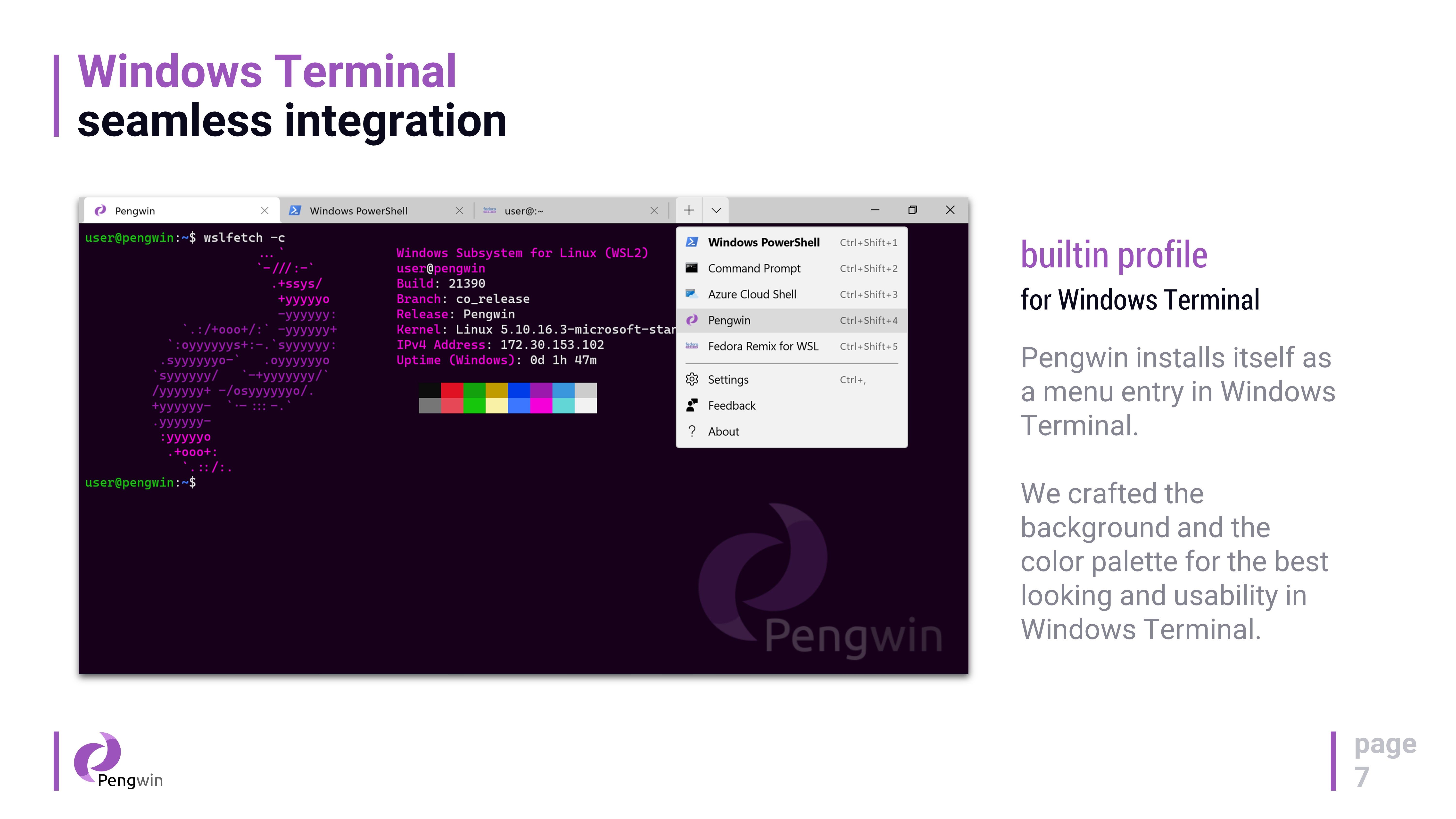 Windows Terminal seamless integration