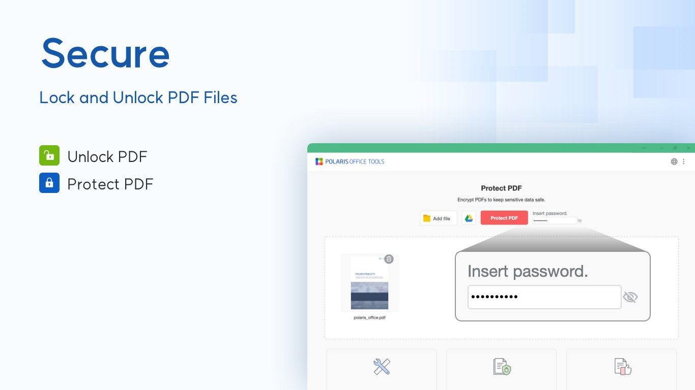 Encrypt PDF documents or remove password from encrypted PDF documents.