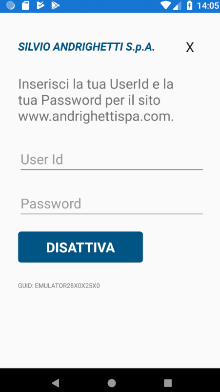 Andrighetti Web Access