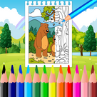 Bear Coloring Book and Drawing Book