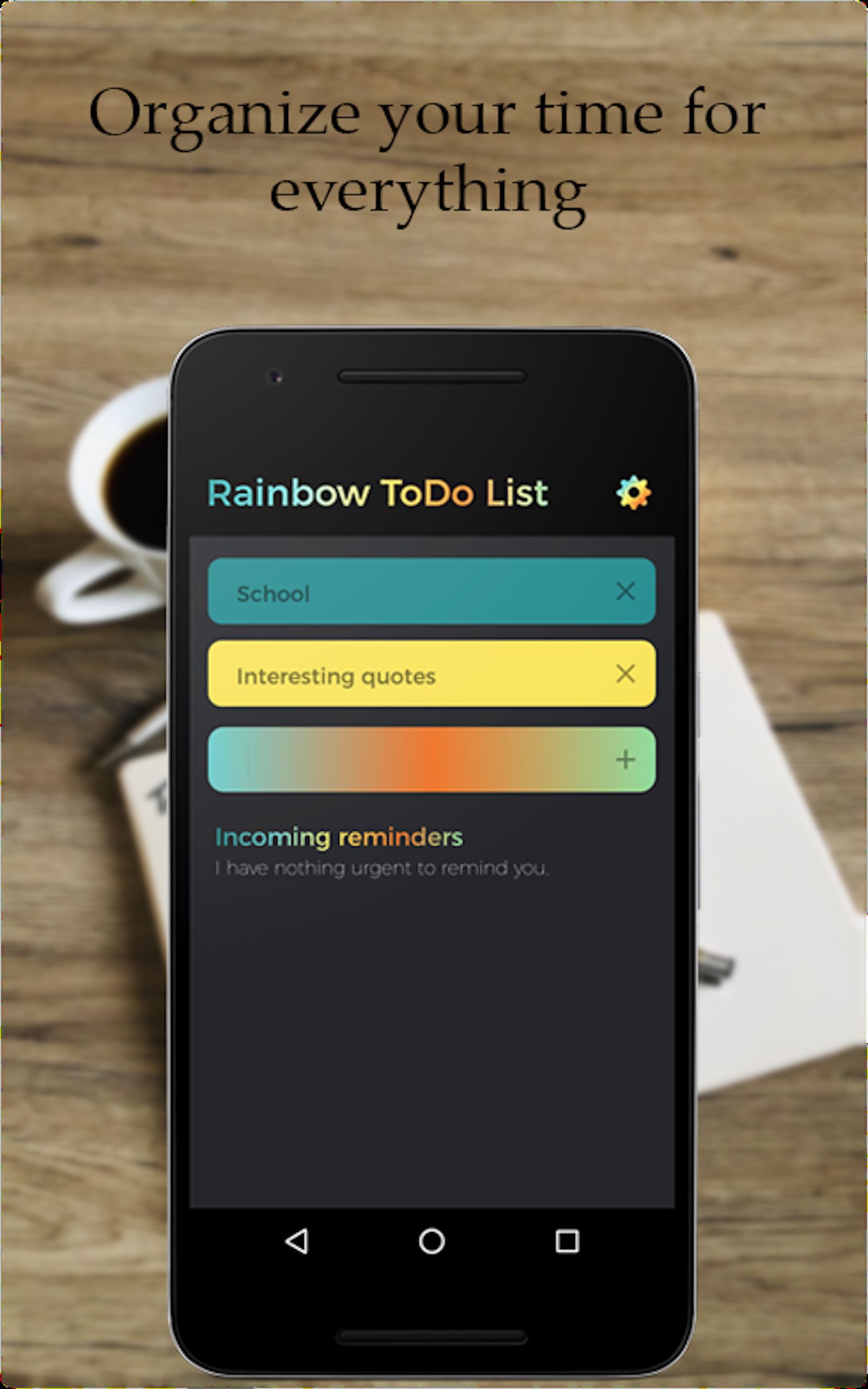 Rainbow TO-DO List, Tasks & Reminders