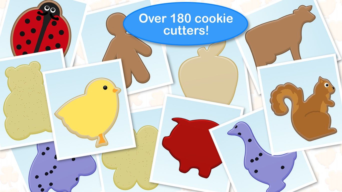 Over 180 cookie cutters
