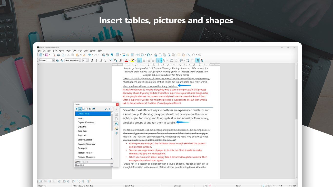 Office Pack for Document, Spreadsheet and Slide