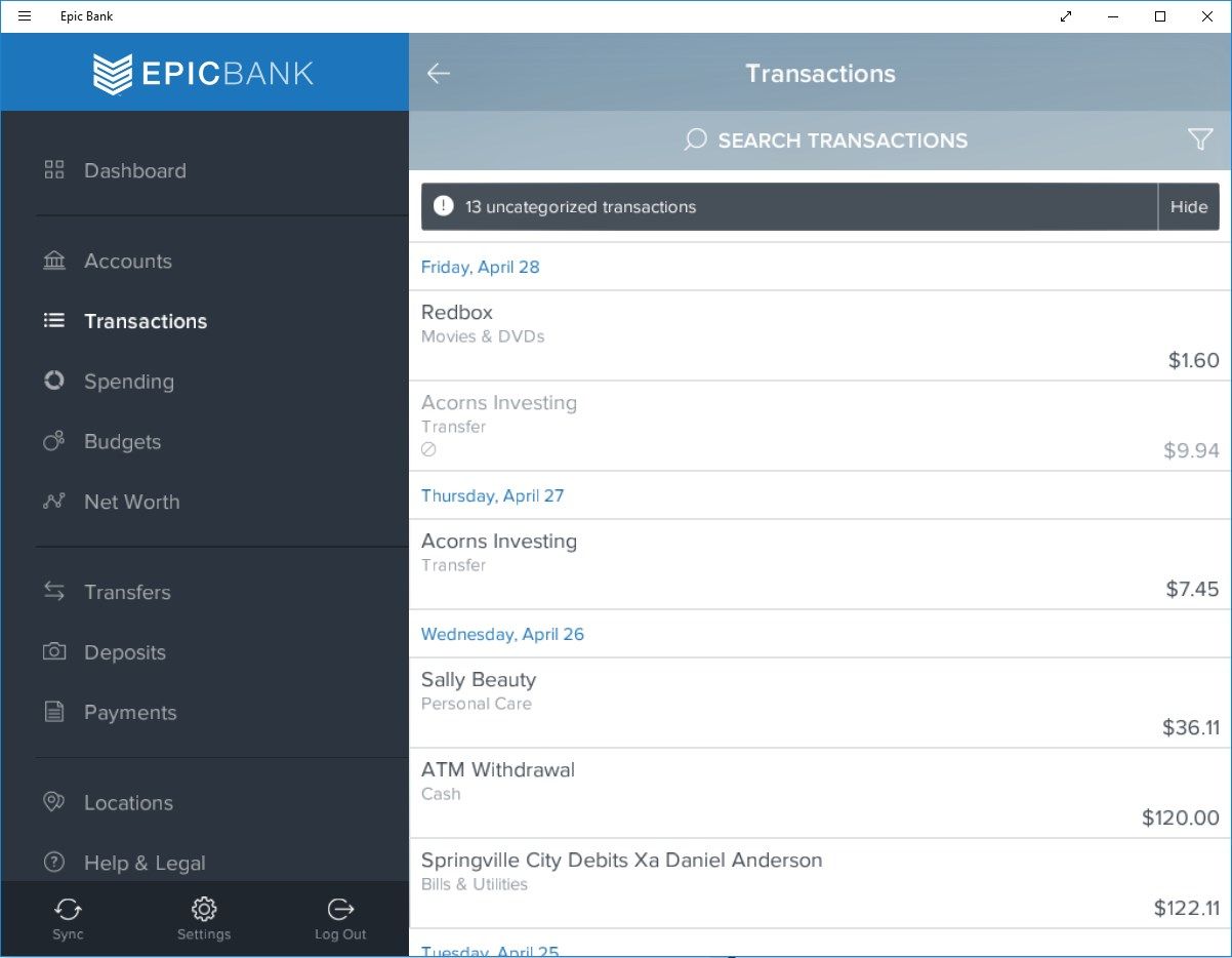 Better categorization : All your transactions are automatically categorized for better tracking