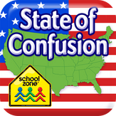 School Zone - State of Confusion - Ages 5-7, USA, Social Studies, Geography, 50 States