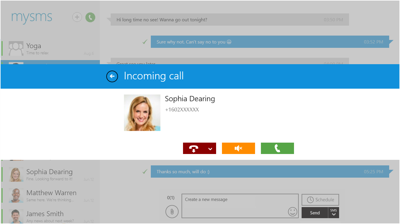 Manage your calls on your Windows tablet or PC.