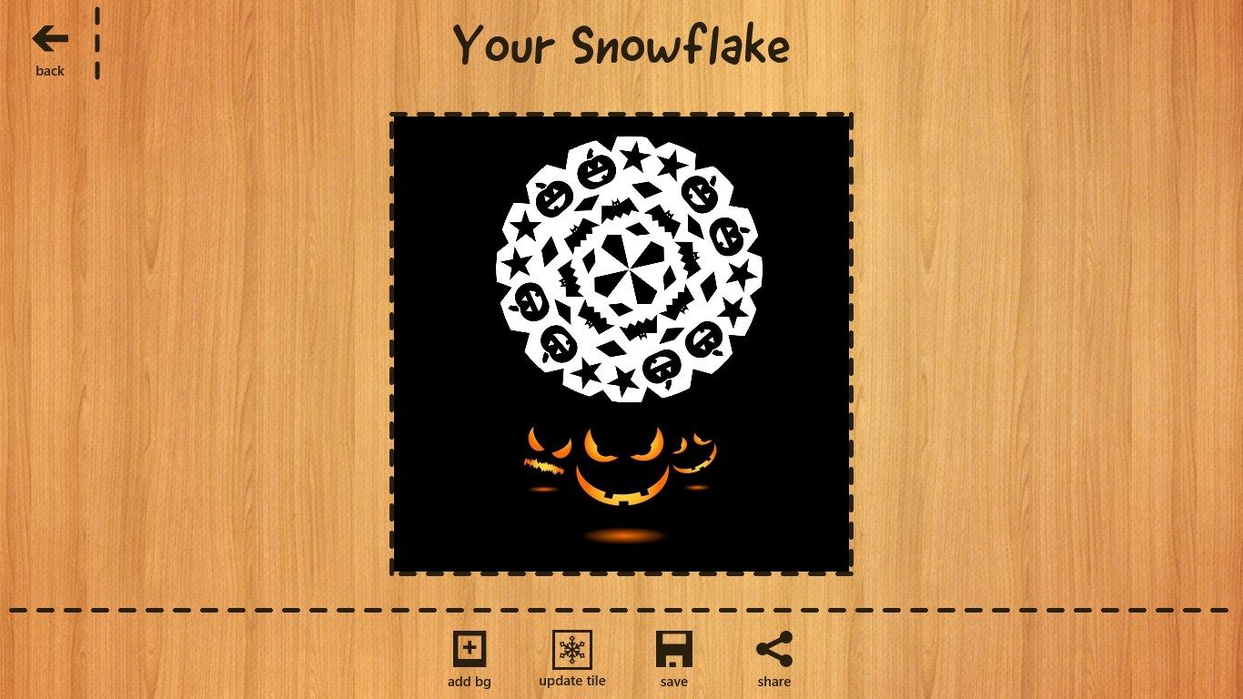Use Halloween shapes to create Spooky Snowflakes!