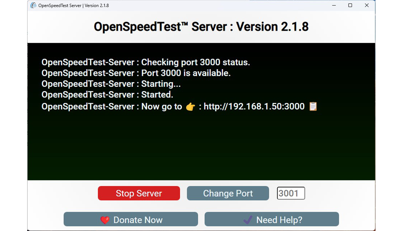 OpenSpeedTest-Server