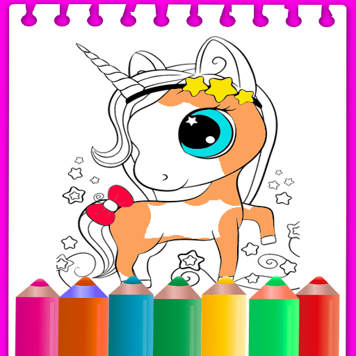 Coloring Book Magic Unicorn