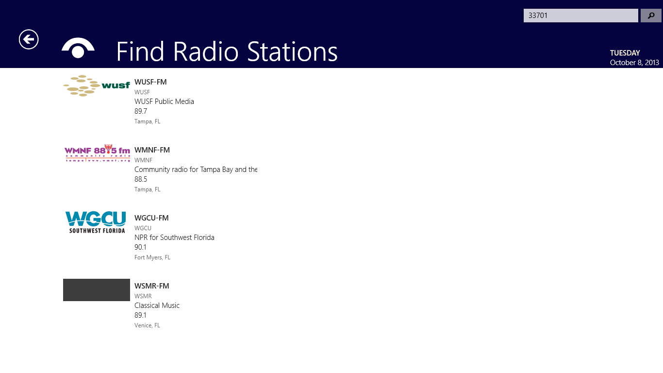 Find Radio Stations