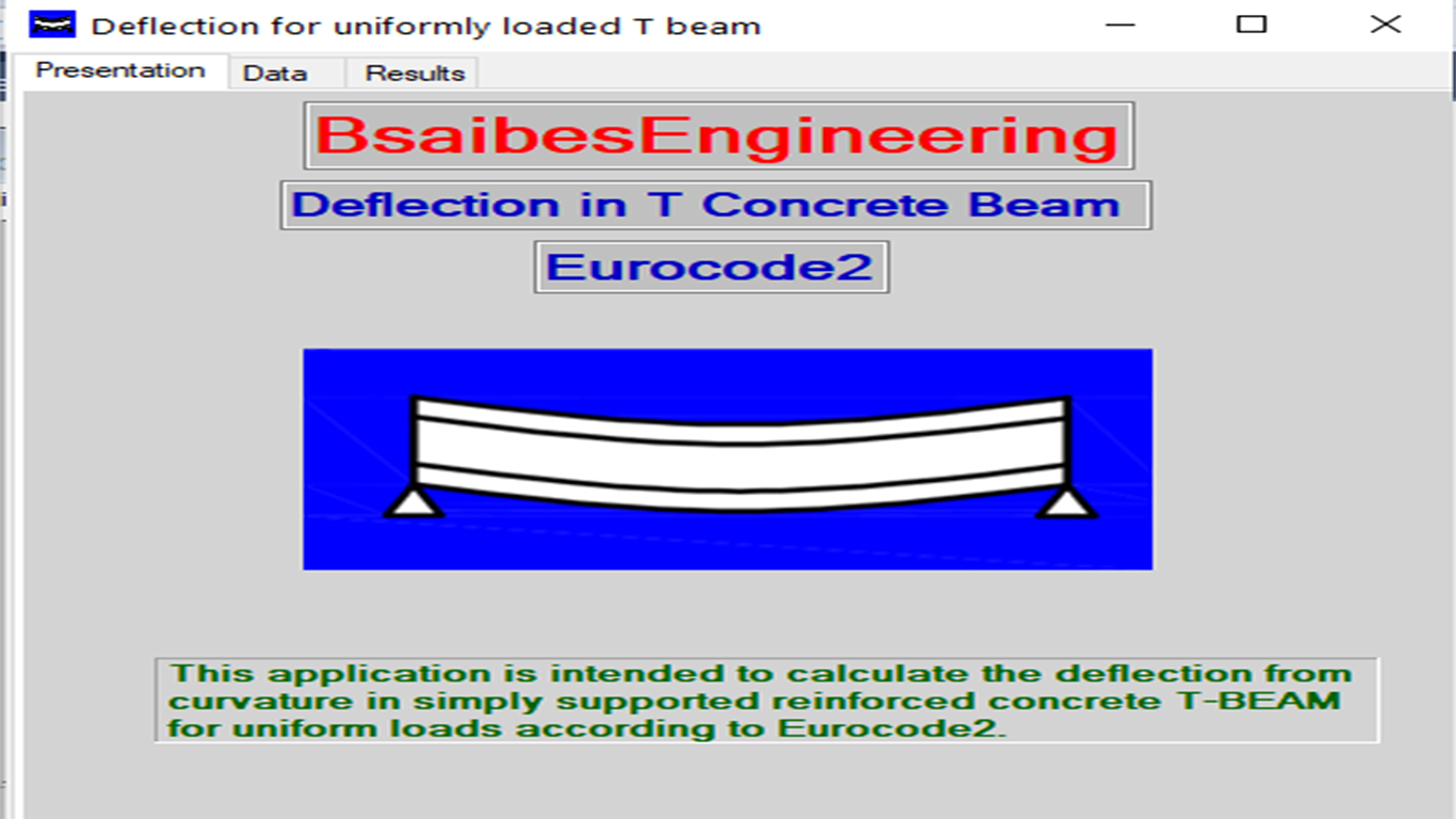 DEFLECTION IN CONCRETE T-BEAM (EUROCODE2)