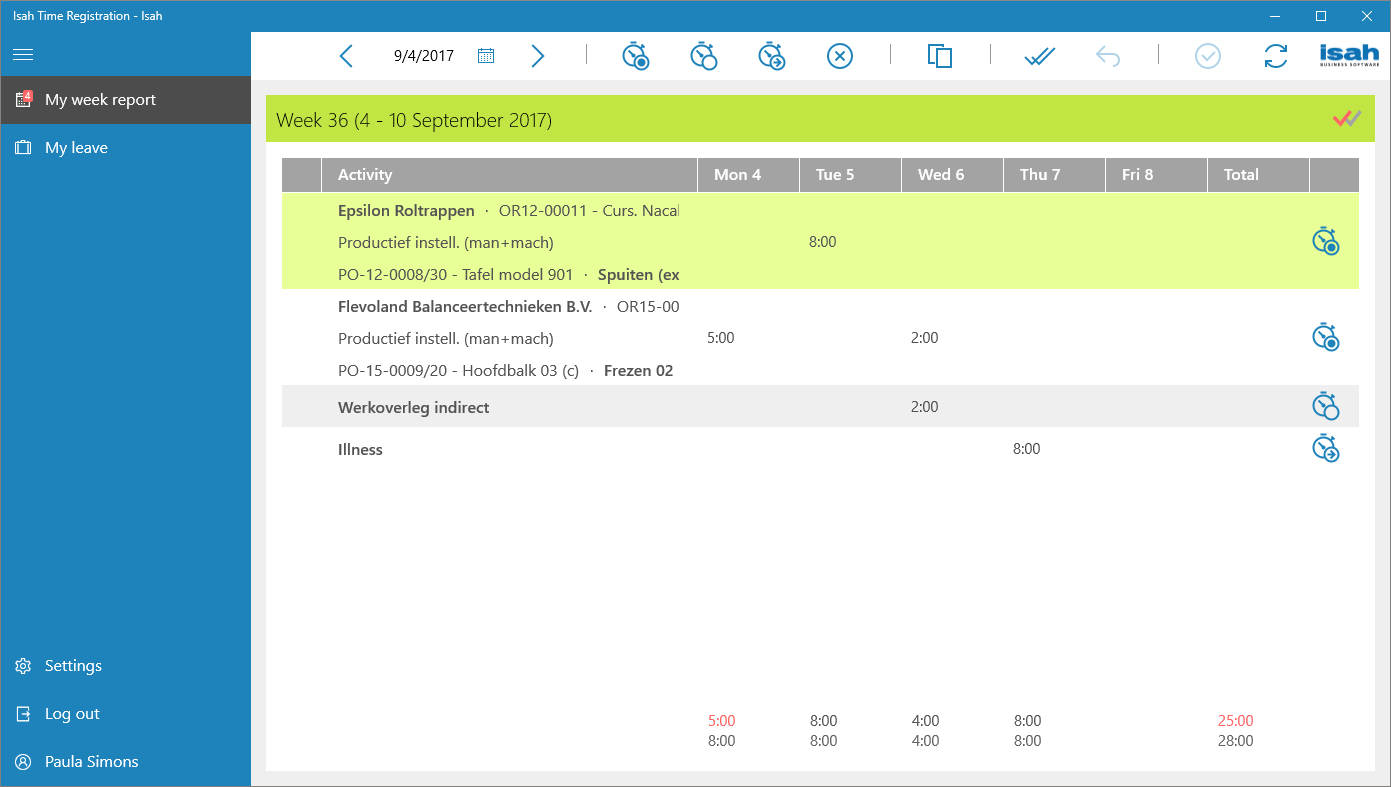 Isah Time Registration 5.6