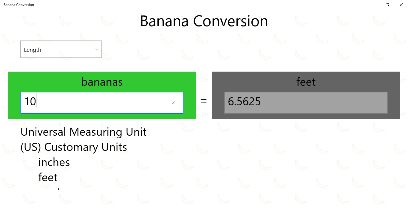 Banana Conversion
