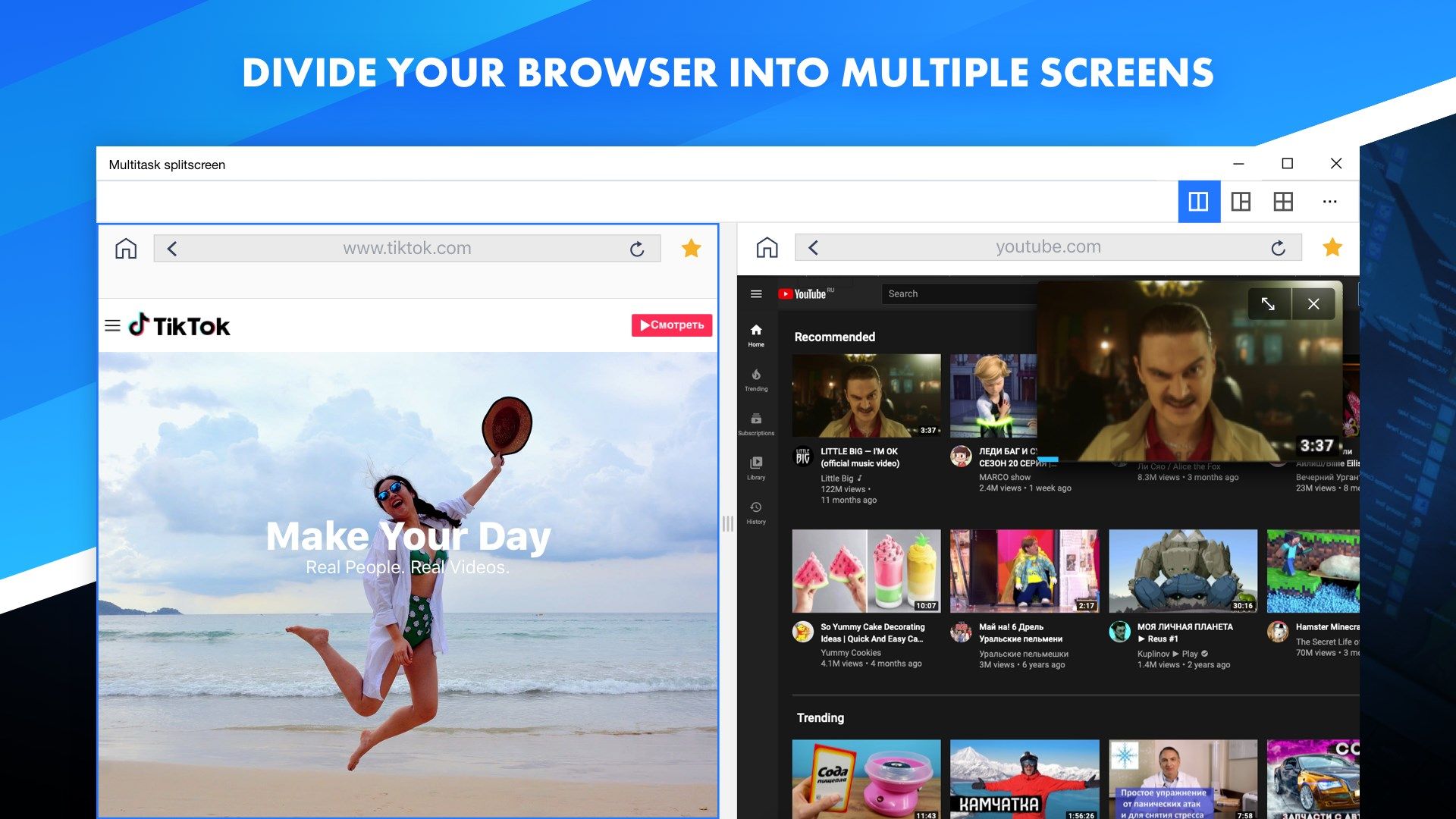 Multitasking Split Screen — Multi Window