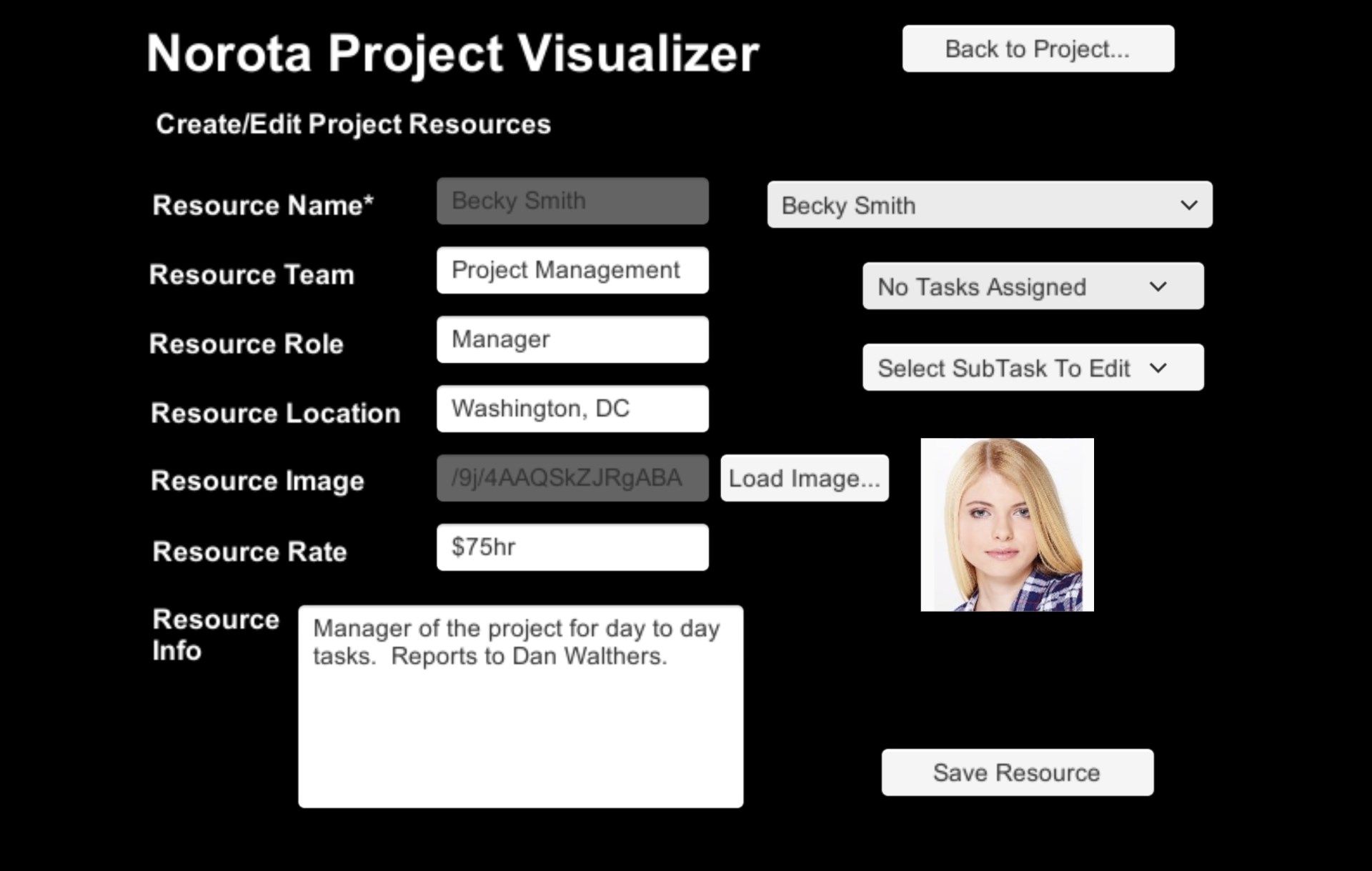 Quickly create and edit items in the Project Visualizer.