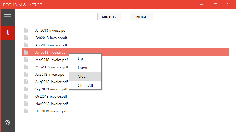 Right Click context menu is available for easy and quick operations