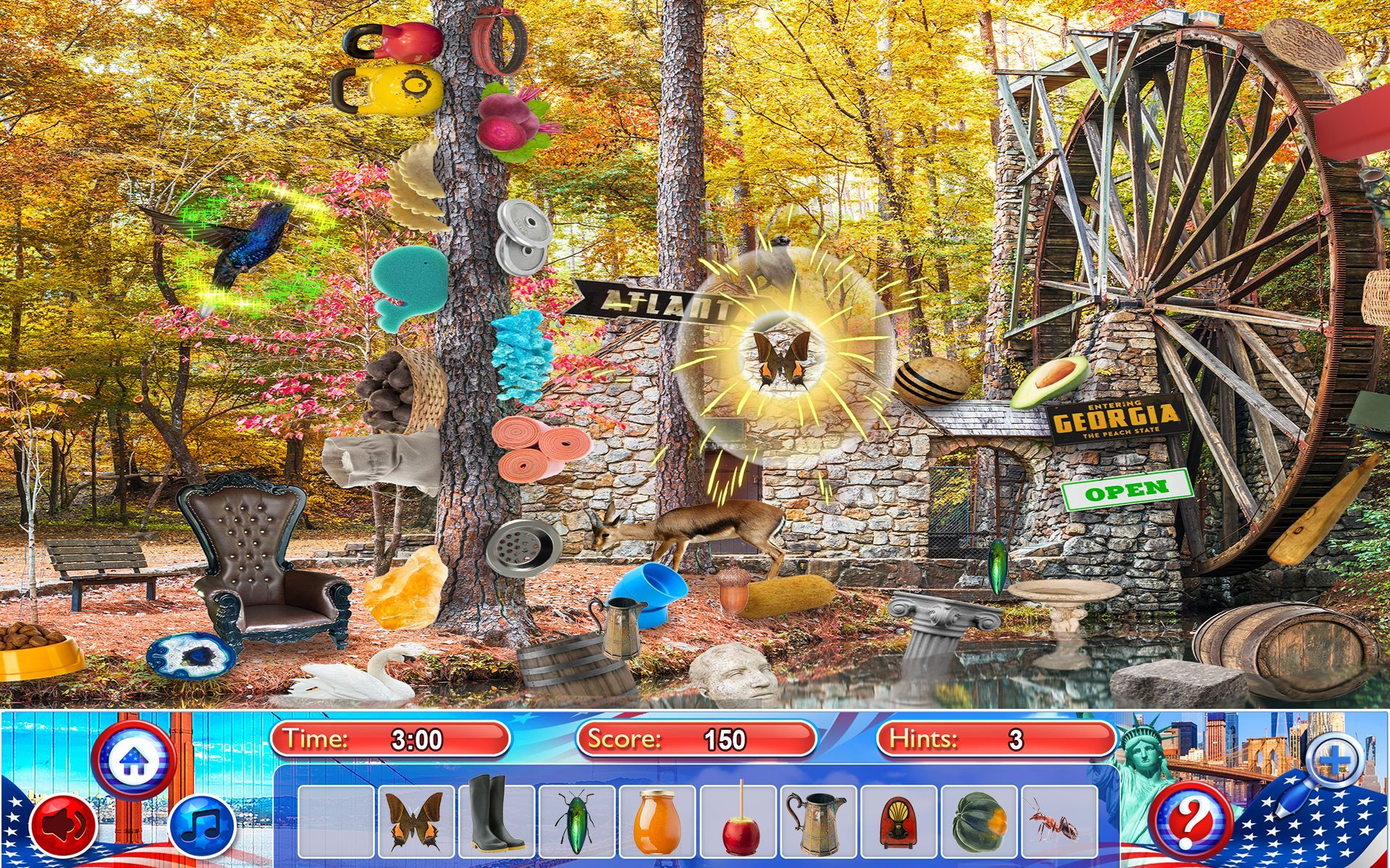 Hidden Objects USA - New York, Florida, Vegas, Hollywood & Puzzle Travel Games