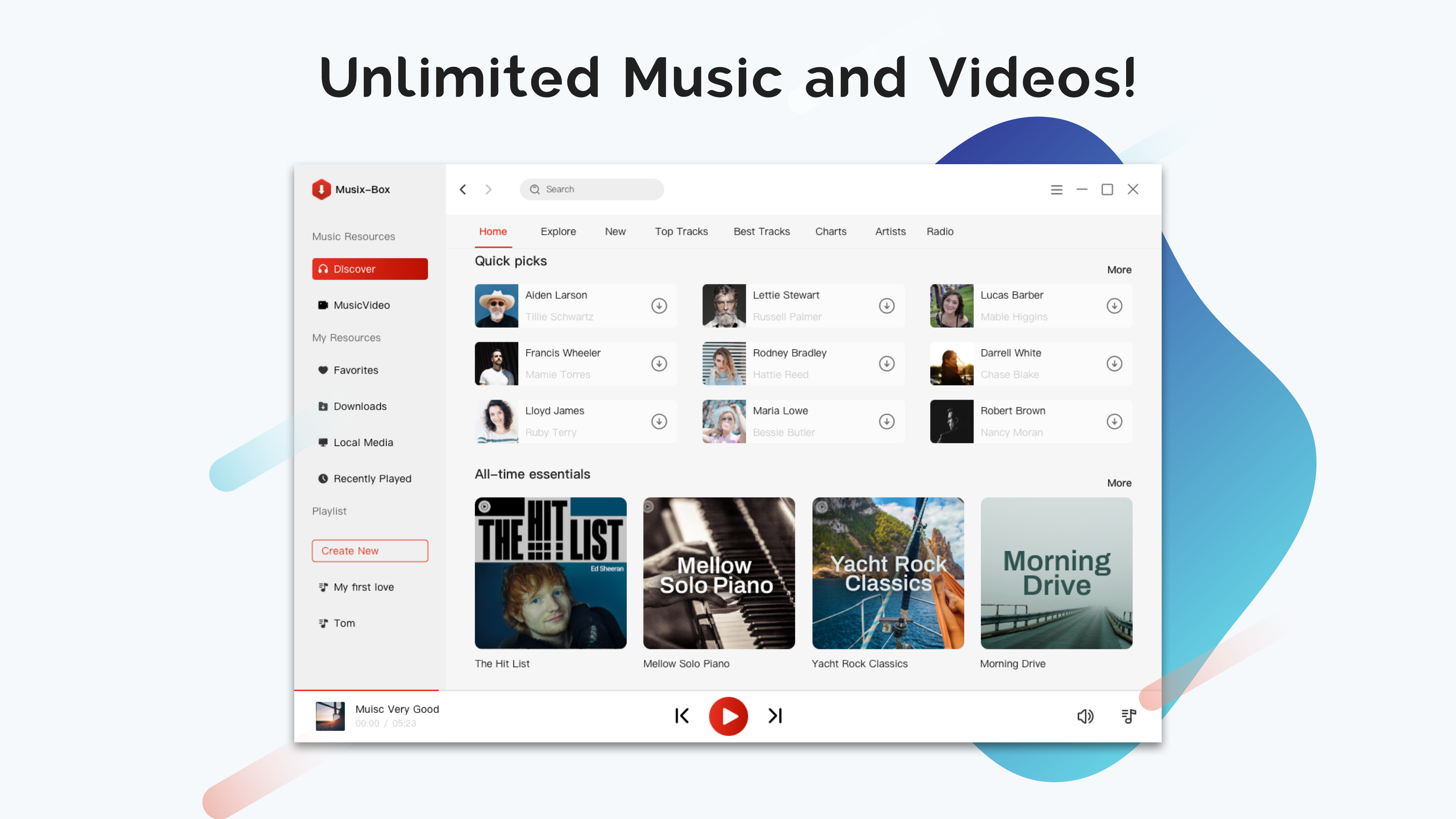 Musix-Box Music Video Player & Downloader