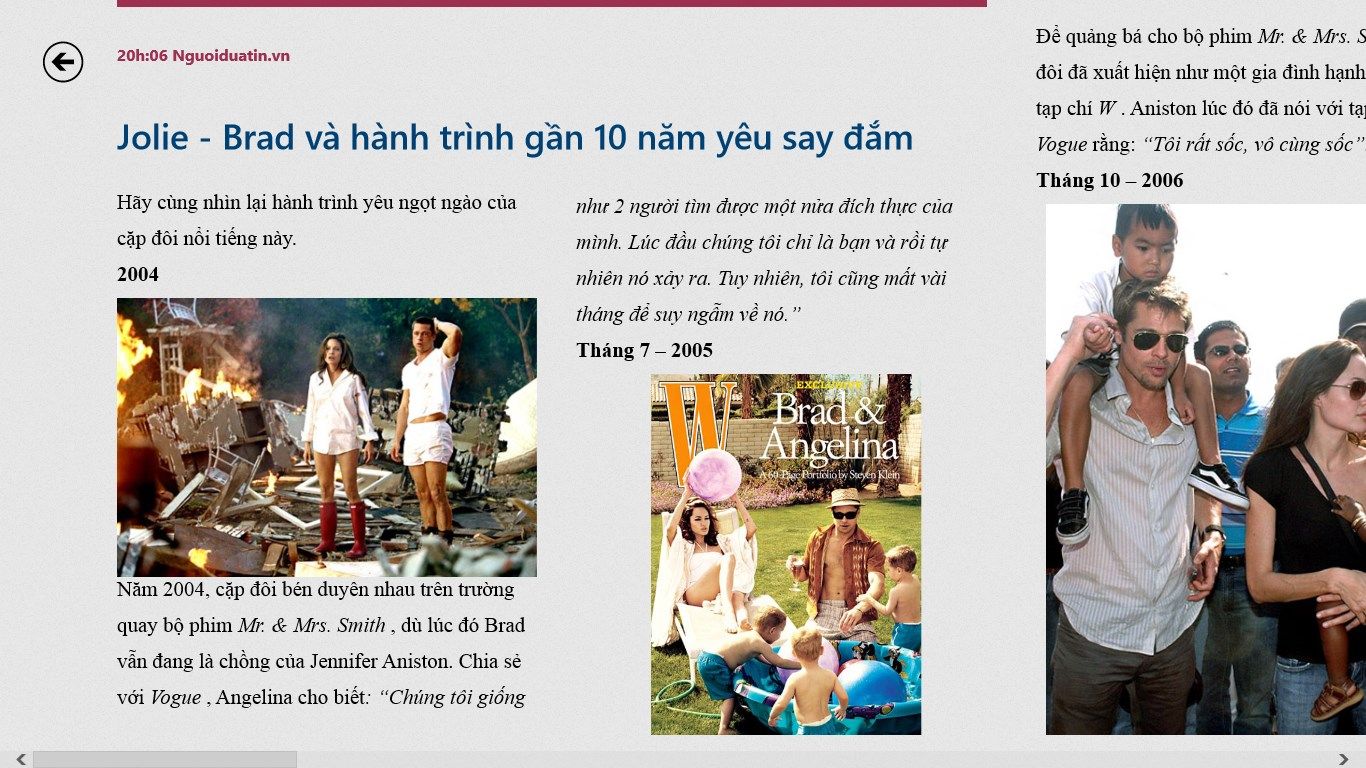 Detail page in vietnamese