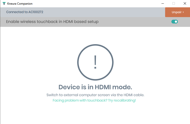 Wi-Fi HDMI Mode