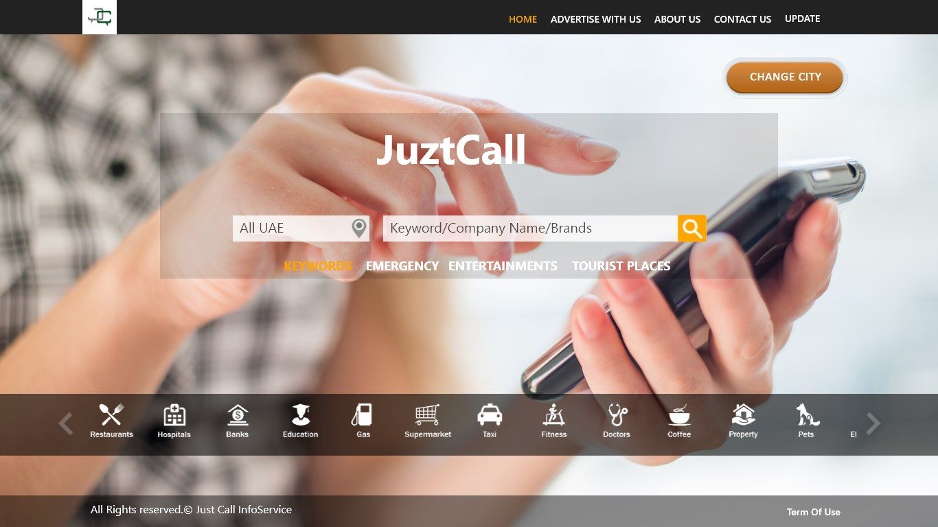 JuztCall Offline Business Directory