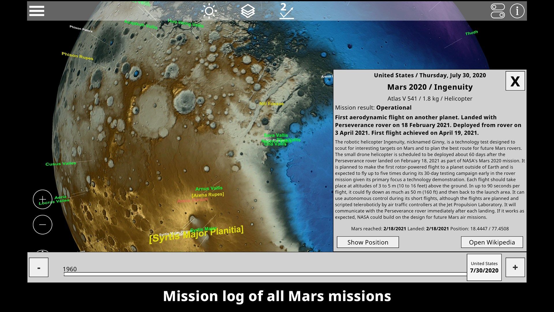 GlobeViewer Mars