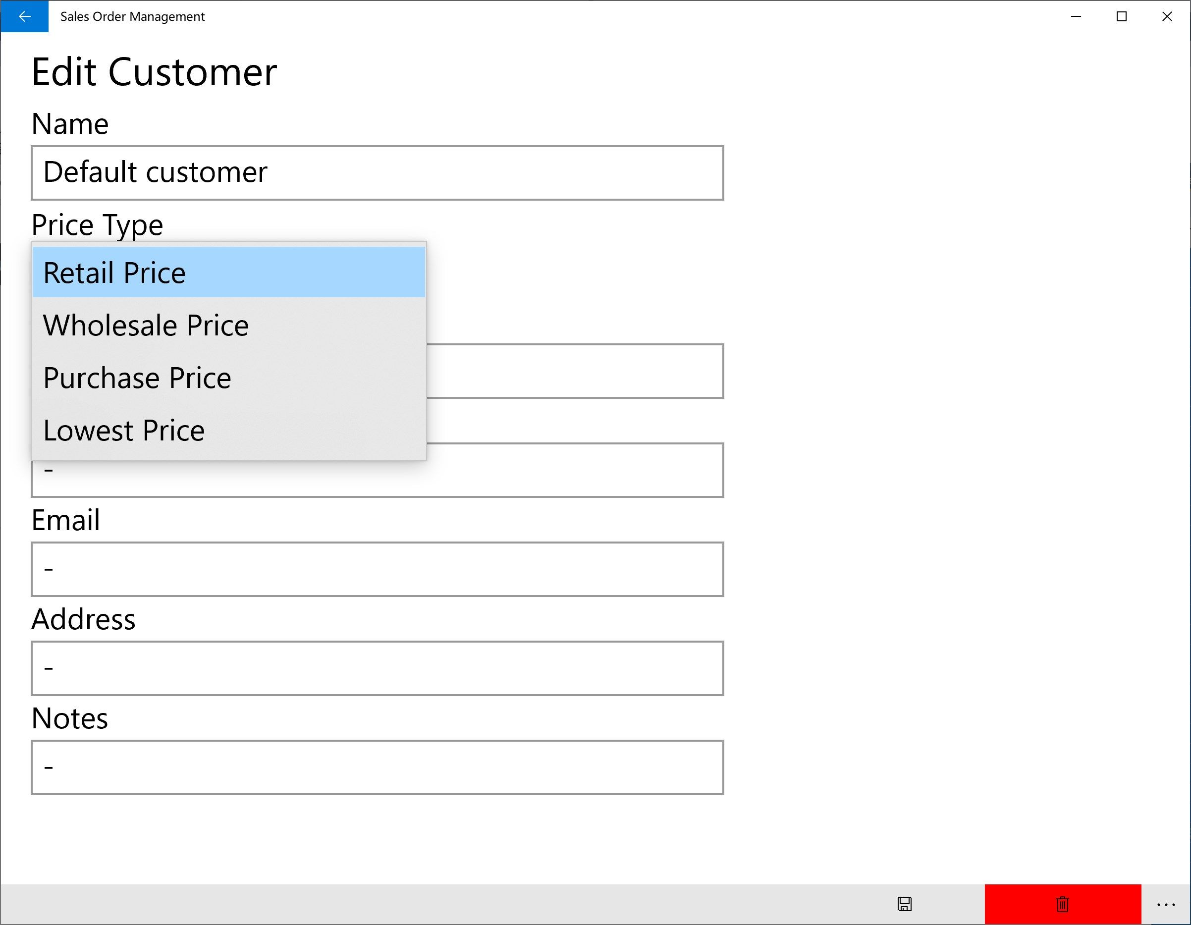 Sales Order Management - Sales Profit Statistics