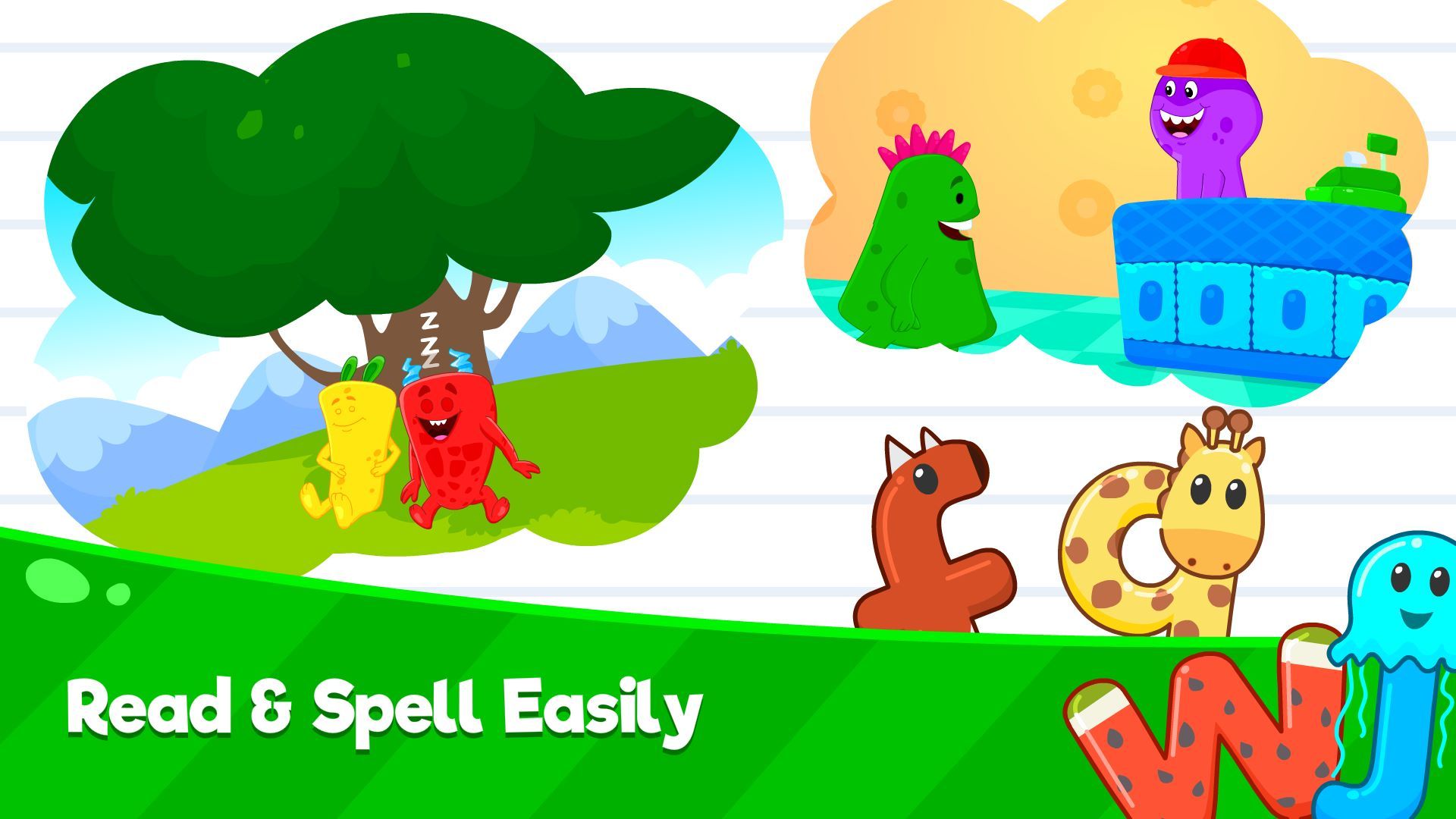 Kids Spelling Games and ABC Learning - Learn to Spell & Read Words