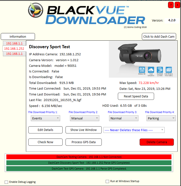 Blackvue Downloader