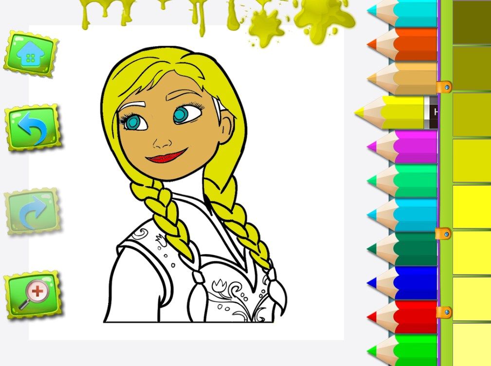 Frozenne Coloring Elsa Anna Princesses