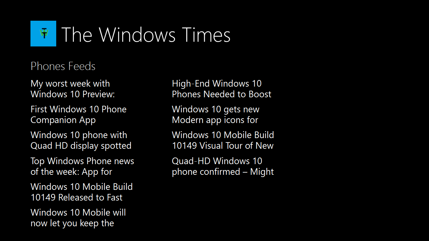 Windows 10 Mobile!