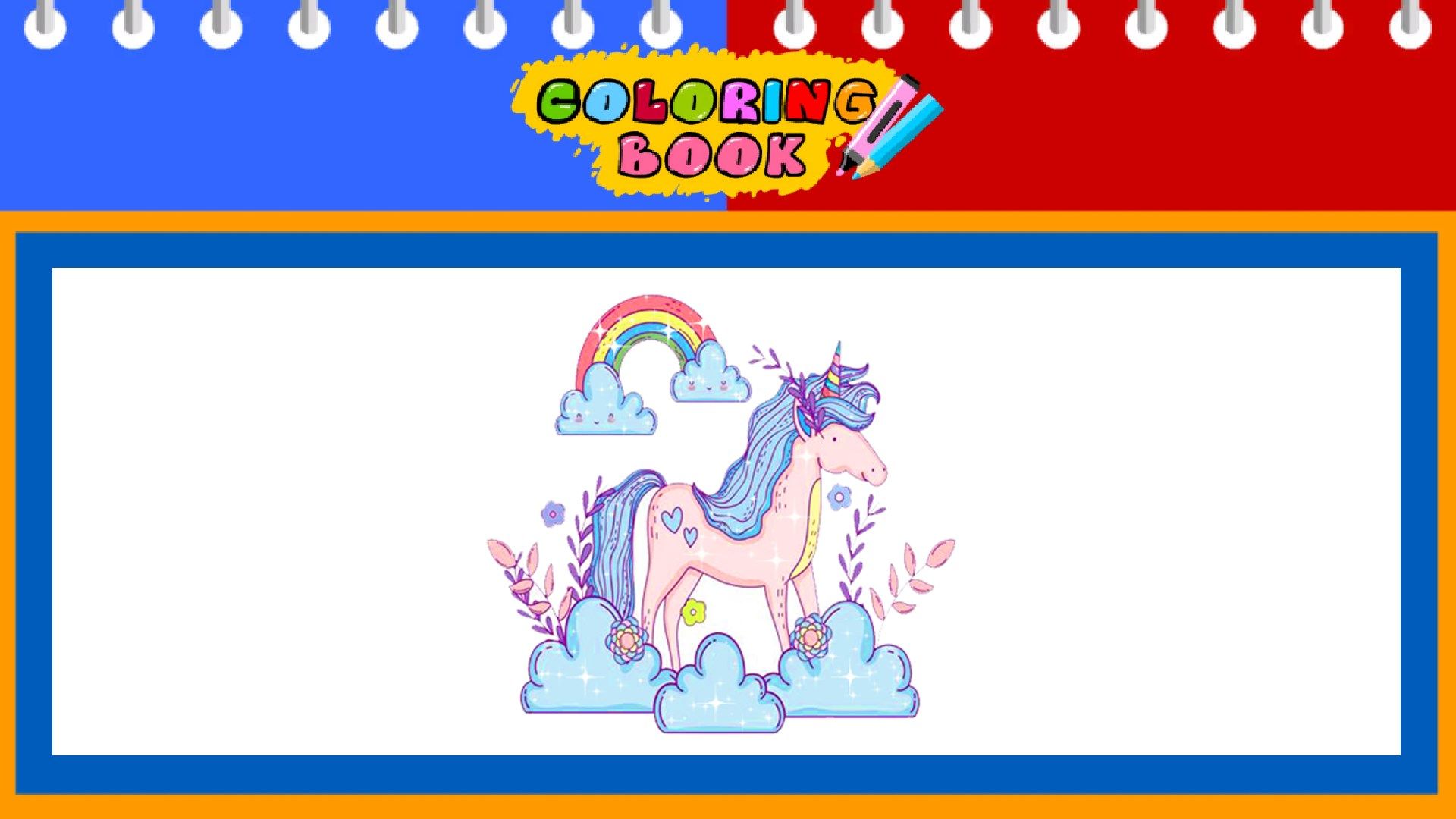 Unicorn Coloring Book Pages